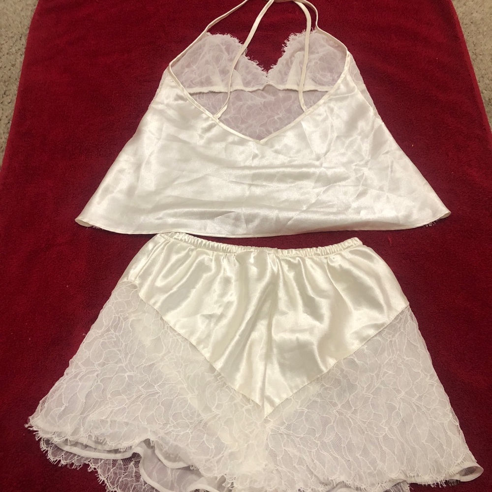 Natori White Lace & Satin Cami Short Sleep Set Size Small great conditions - Picture 7 of 16